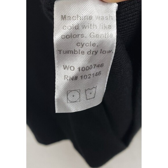 Michael Stars Maya Tank Top M Black 100% Cotton USA Casual Summer Beach Gothic - Picture 5 of 6